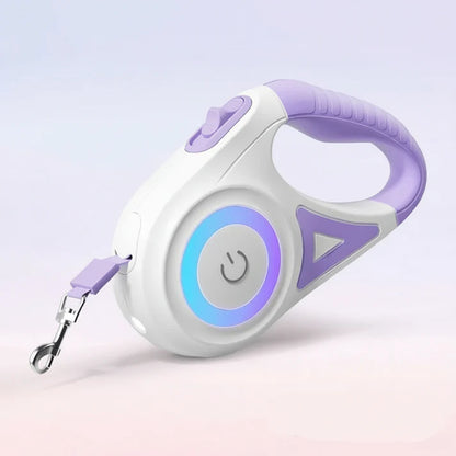 Laisse rétractable ROJECO 5 m pour chien – Promenade jour et nuit